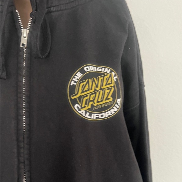 The original Santa Cruz California,women’s,Black Jacket with Gold Logo Size 2XL - Picture 3 of 17